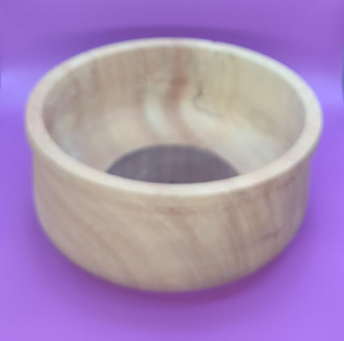 Spalted Maple Bowl on Black Walnut base