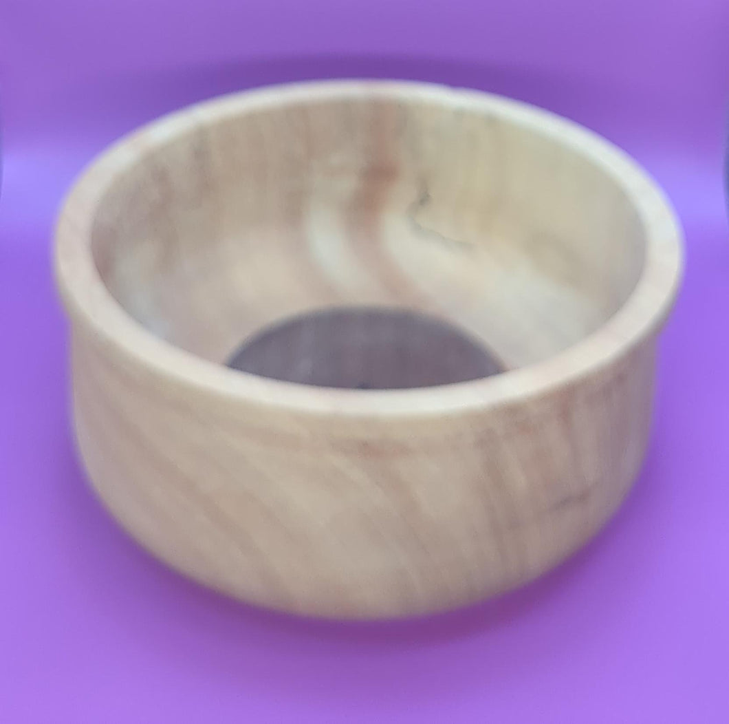 Spalted Maple Bowl on Black Walnut base