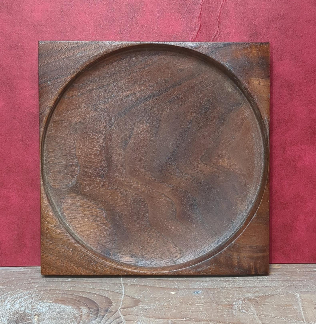 Square Black Walnut Plate