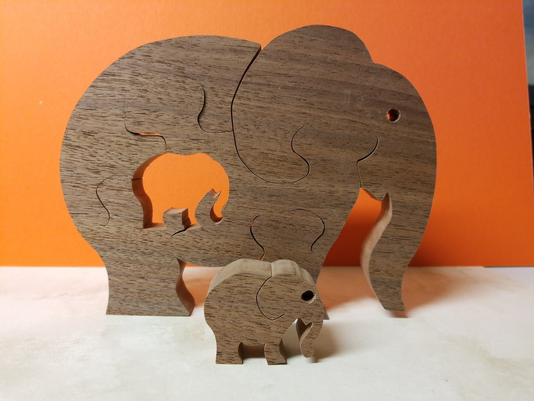 Elephant with calf Puzzle